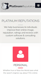 Mobile Screenshot of platinumreputations.com
